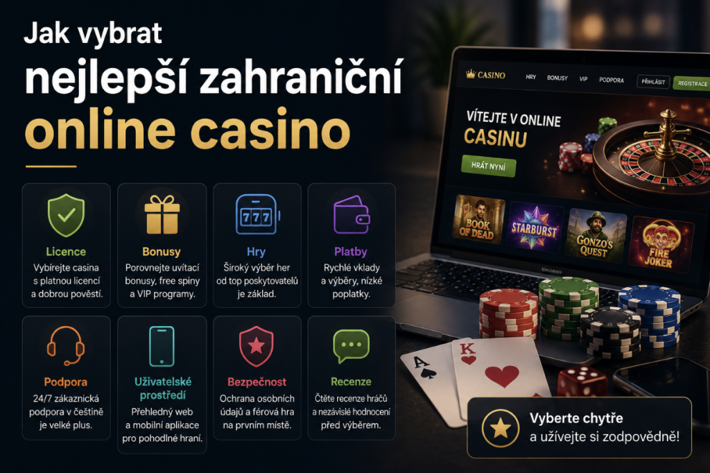 Jak vybrat nejlepší zahraniční online casino